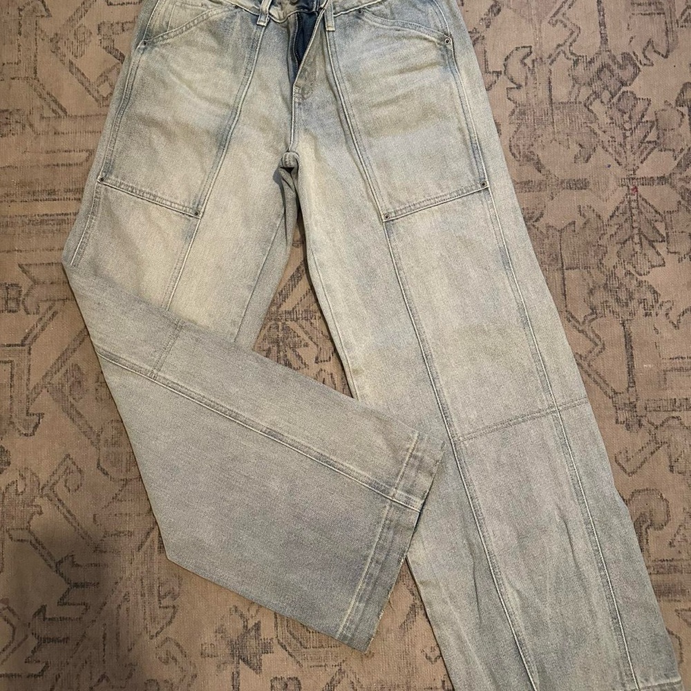 PacSun Men's Washed Gray Relaxed Jeans